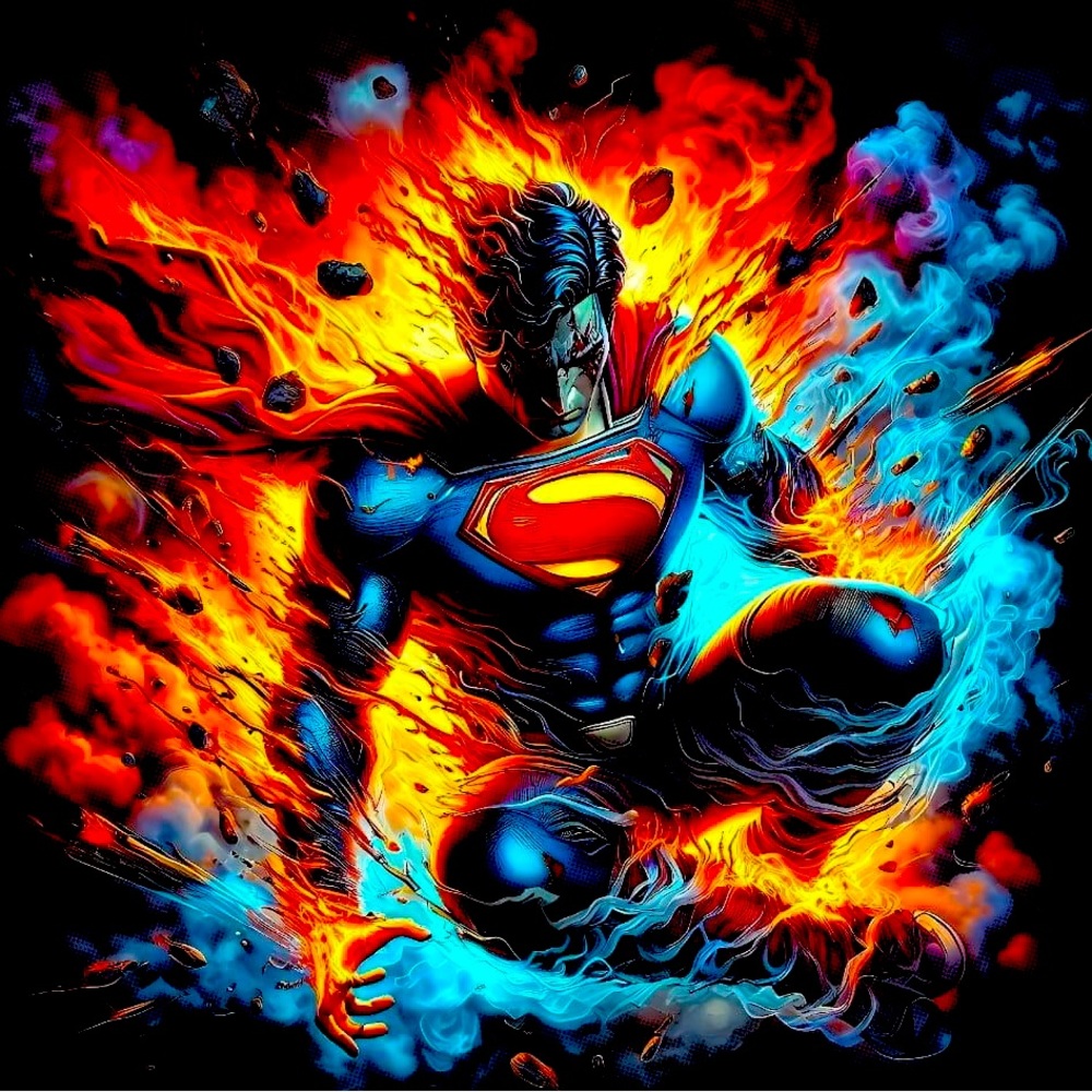 Marvel Avengers Superman 100% printed on t-shirt